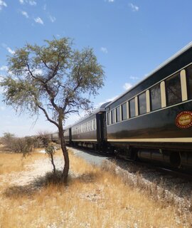 Der African Explorer fährt durch die Wüste in Afrika. | ©  Julia Nieratschker